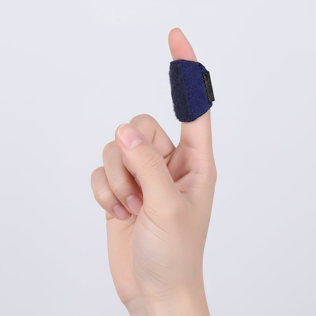 adjustable tension fastening finger splint
