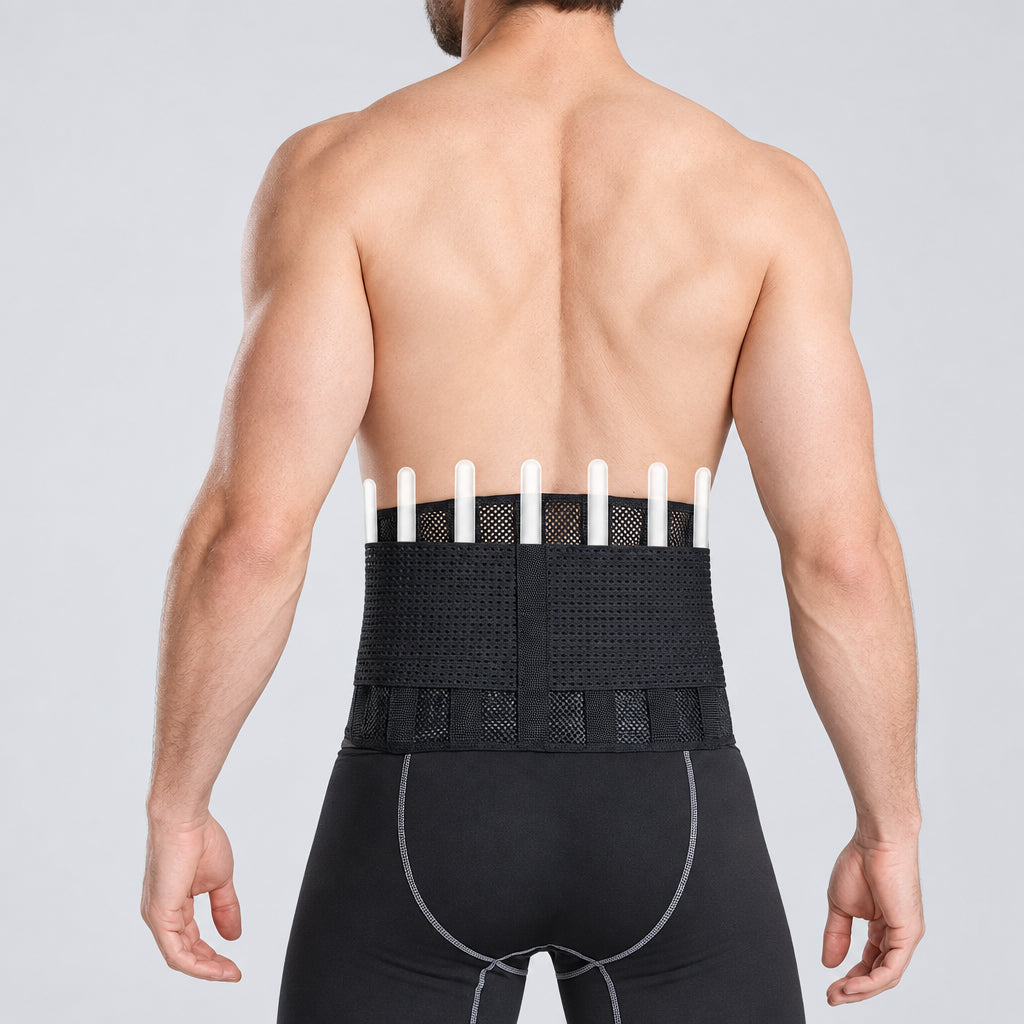 breathable lower back support belt