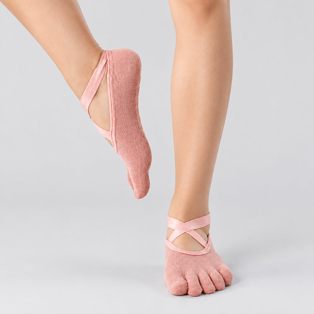 breathable pilates grip socks