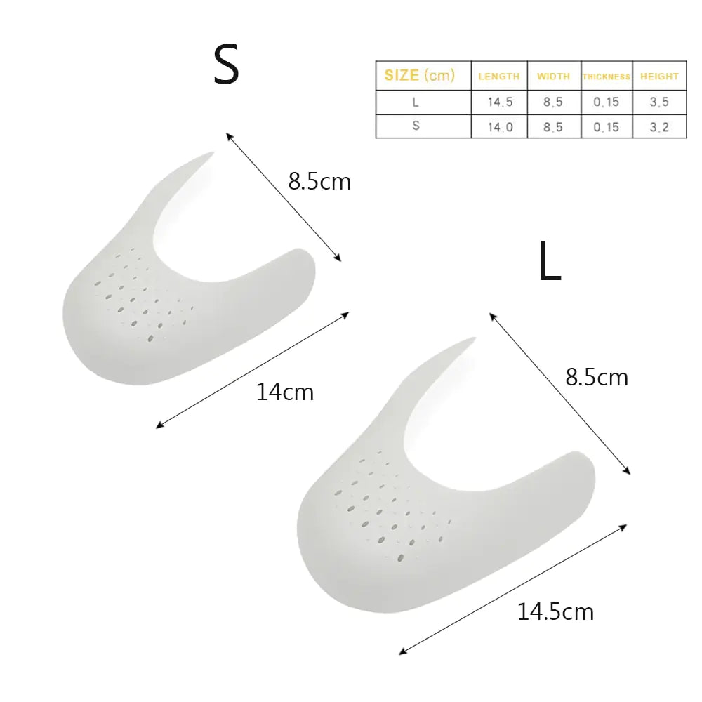 1 Pair Anti Crease Toe Caps