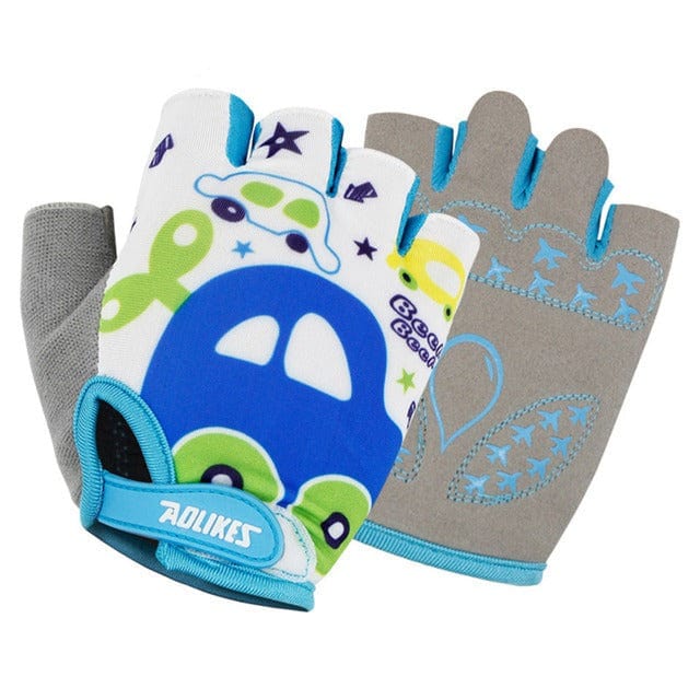 Half Finger Kids Gloves | Fingerless Gloves for Kids | Cycling Kids Gloves