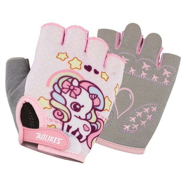 Half Finger Kids Gloves | Fingerless Gloves for Kids | Cycling Kids Gloves