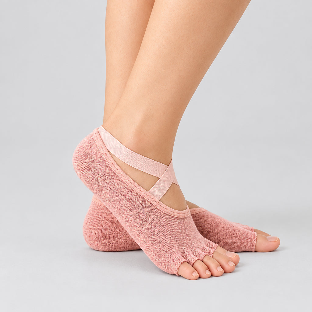 half toe yoga socks