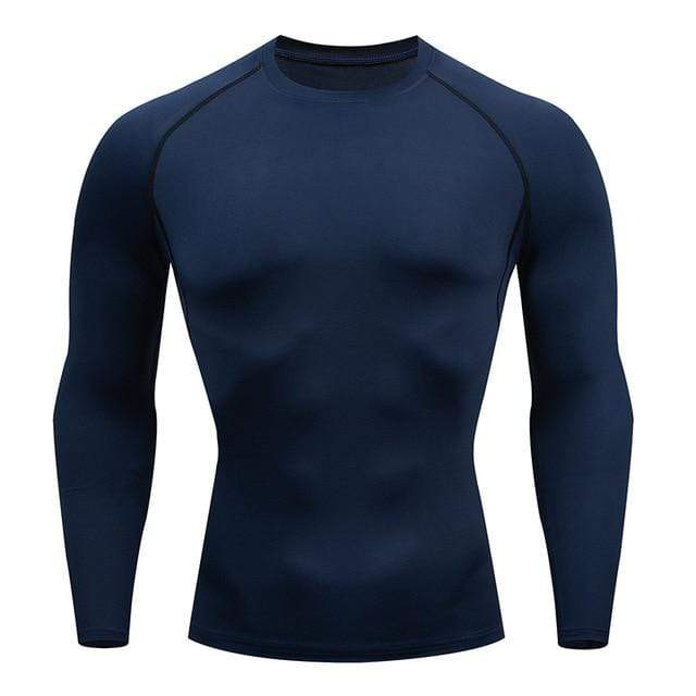 Men Compression Shirt | Men Quick Dry Cycling Running Long Sleeve Tshirt