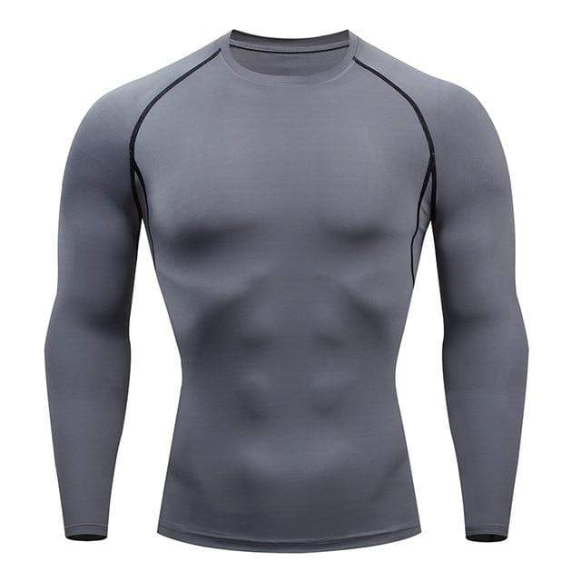 Men Compression Shirt | Men Quick Dry Cycling Running Long Sleeve Tshirt