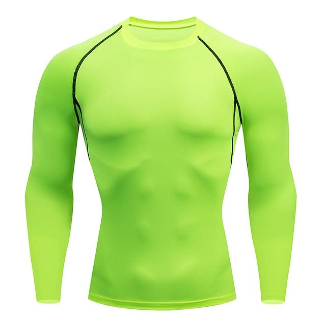 Men Compression Shirt | Men Quick Dry Cycling Running Long Sleeve Tshirt