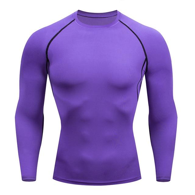 Men Compression Shirt | Men Quick Dry Cycling Running Long Sleeve Tshirt