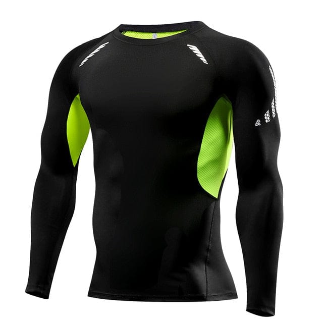 Men Compression Shirt | Men Quick Dry Cycling Running Long Sleeve Tshirt