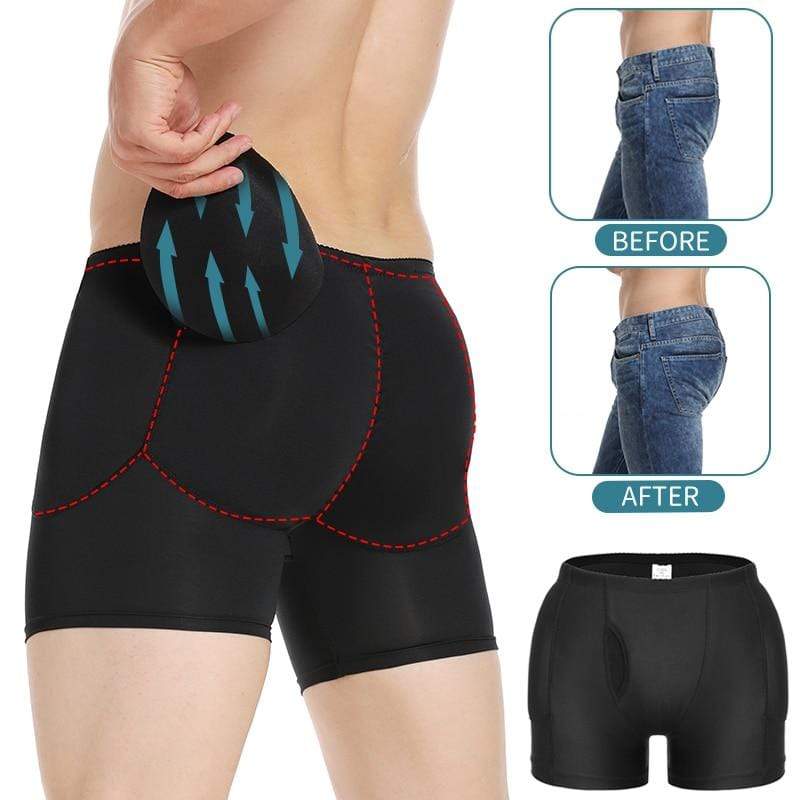 Men Padded Butt Enhancer | Men Compression Shorts