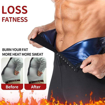 Men Sauna Sweat Pants | Fat Burning Male Leggings | Slimming Sauna Leggings
