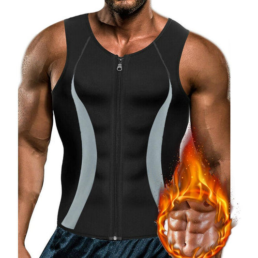 Men Slimming Body Shaper / Sweat Vest | Gynecomastia Moobs Undershirt Waist Trainer