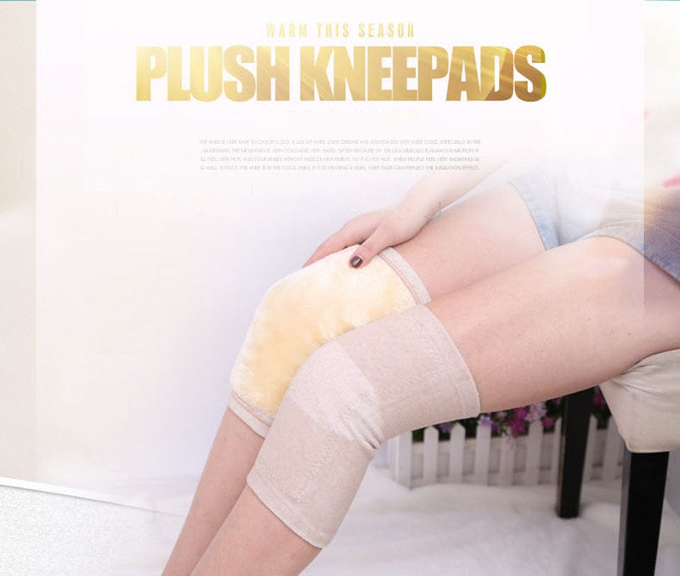 Anti Cold Knee Pads | Gold Velvet  Kneepad