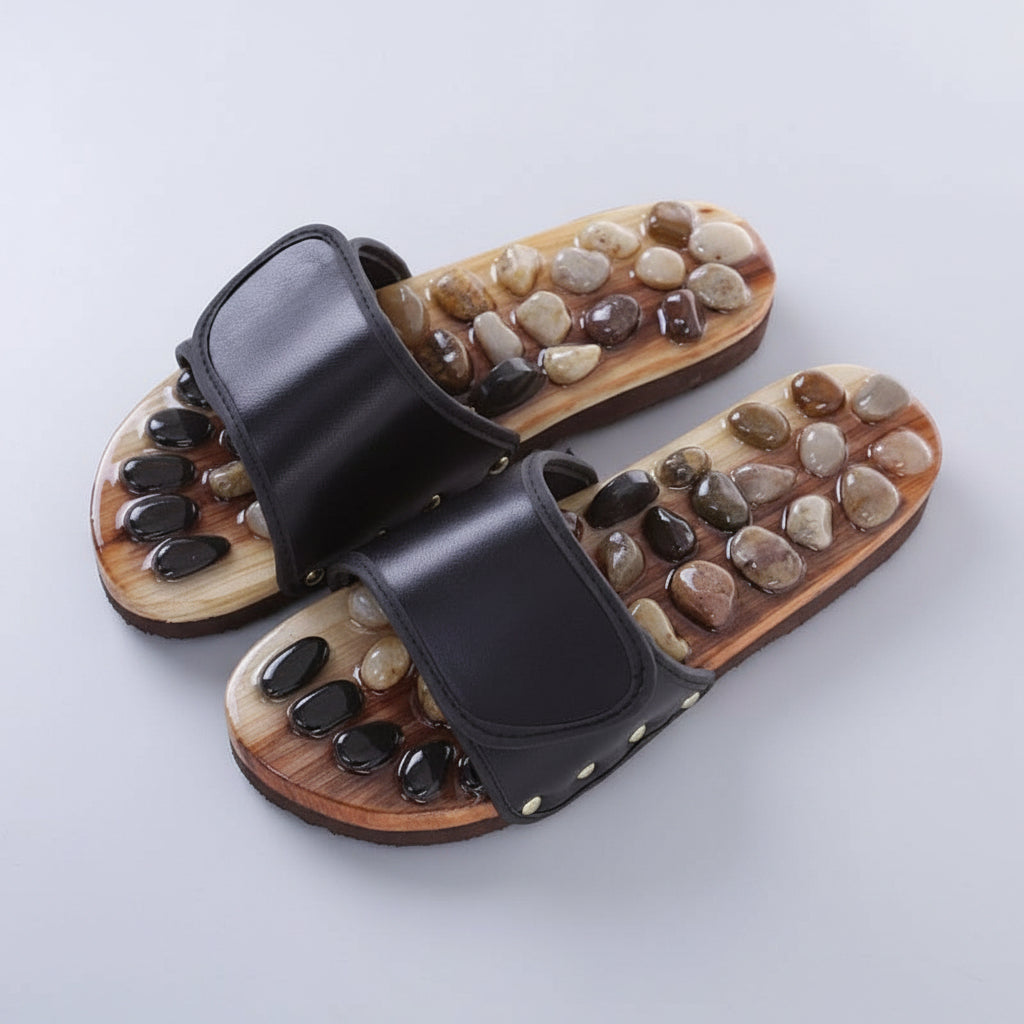 reflexology sandals natural stone 