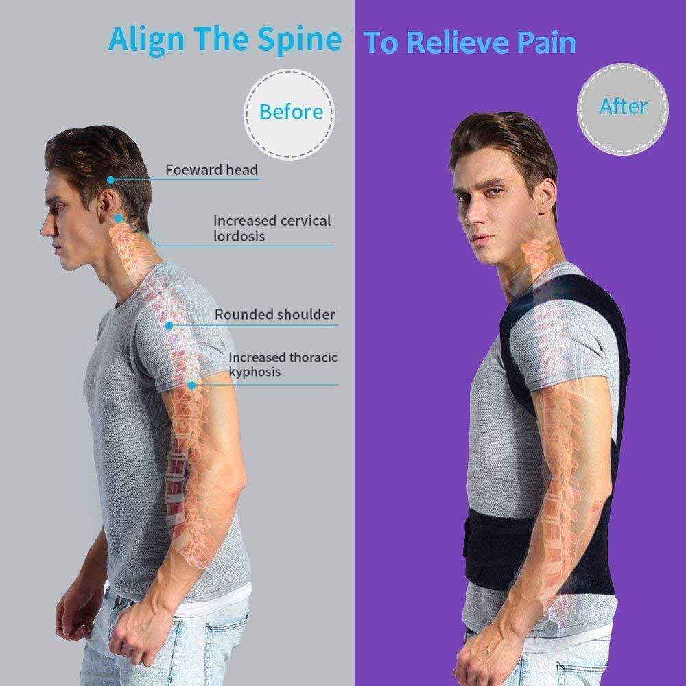 Scoliosis Back Brace for Men and Women | Adjustable Back Posture Corrector