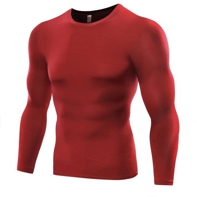 Men Compression Under Base Layer Top | Long Sleeve Compression Shirt