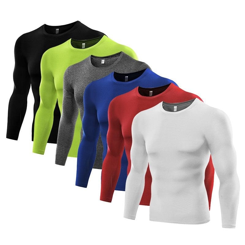 Men Compression Under Base Layer Top | Long Sleeve Compression Shirt