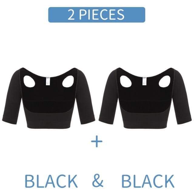 Rpaio Compression Sleeves Women's Seamless Arm Shaper Slim Upper Sleeves  Top Body Shaper Compression Vest Posture Corrector Slim Upper Sleeves  (Color : Black, Size : Small) price in UAE,  UAE