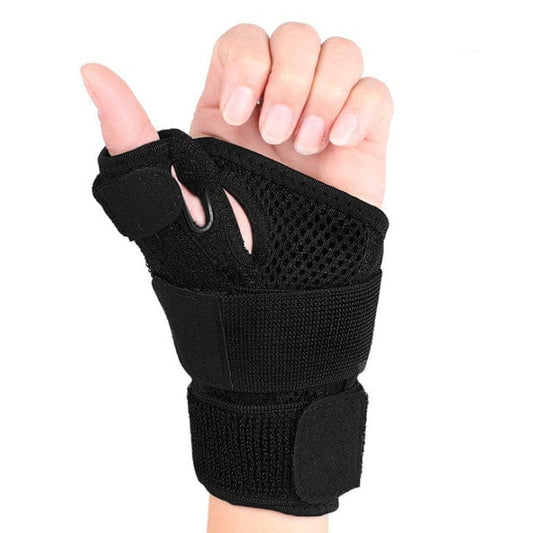 wrist brace for sprain with double polypropylene gel strips